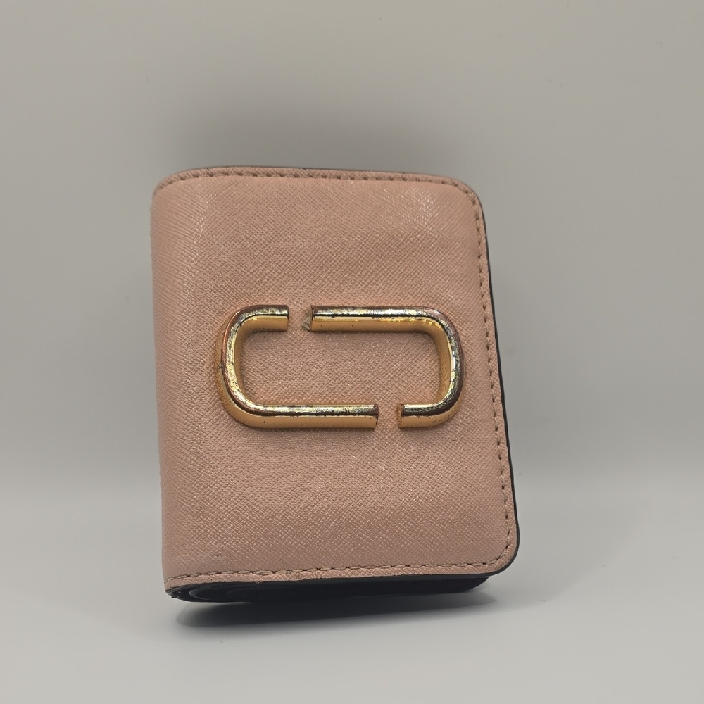 Marc Jacobs Pink Wallet with Gold Accent